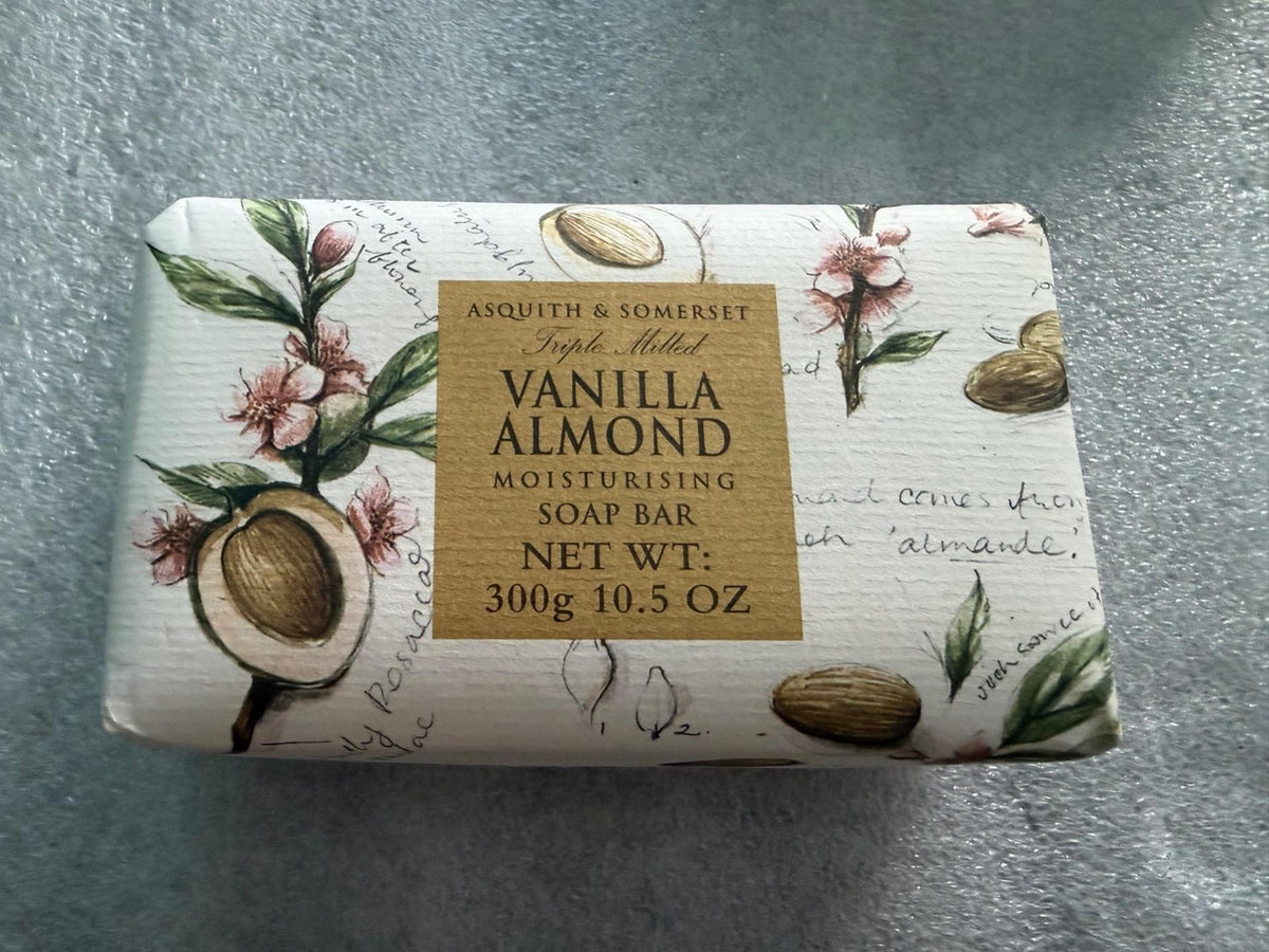Luxury Vanilla Almond Scented Triple Milled Bar Soap - Large 10.58 oz