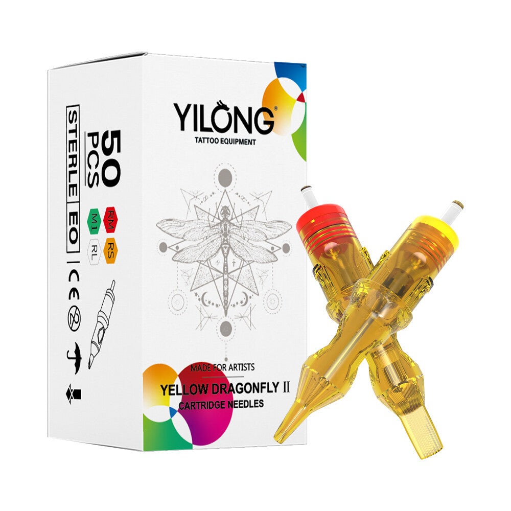 Disposable Tattoo Cartridge Needles 50Pcs Mixed RL RS M1 – Universal 316L 5x3RL & 5x5RL