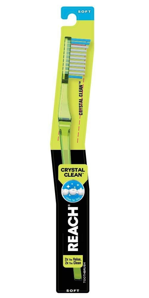 Soft Bristle Toothbrush Pack of 6 - Reach Crystal Clean Oral Care