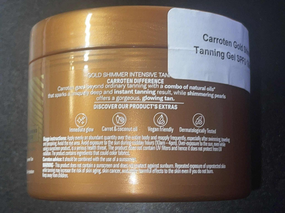 Water-Resistant Tanning Gel with Shimmering Pearls & Natural Oils SPF0 - 5.07 fl oz