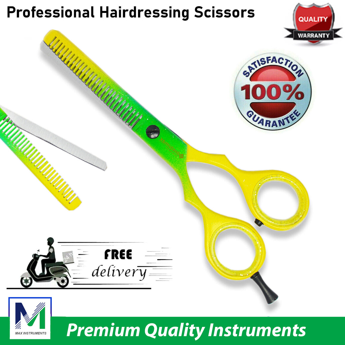 Professional Hair Cutting Thinning Scissors - 5.5 Inch Barber Shears
