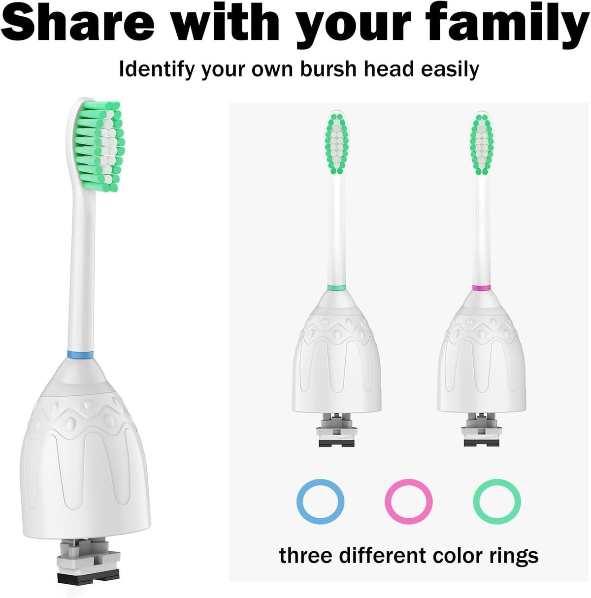 Replacement Toothbrush Heads for Philips Sonicare E-Series & Xtreme - 3 Pack