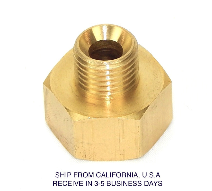 Heavy Brass 1/4 Inch to 1/2 Inch Water Hose Adapter for Salon Shampoo Bowls