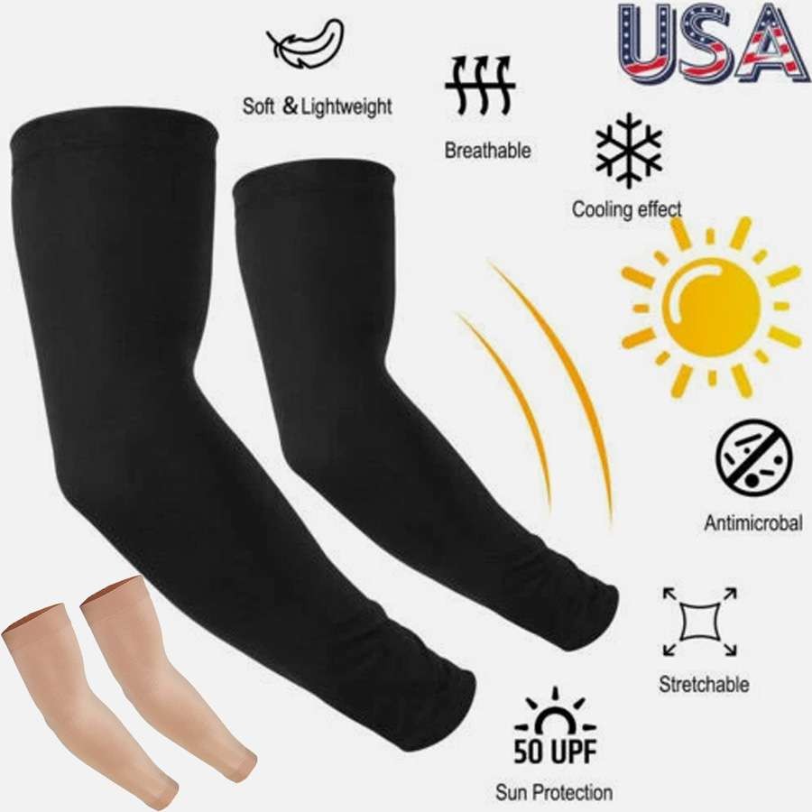 Arm Sleeve UV Protection Tops Unisex 1 Pair 2 Pairs Cooling Forearm Sleeve