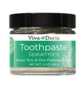 Natural Fluoride-Free Spearmint Toothpaste - 3 oz Glass Jar