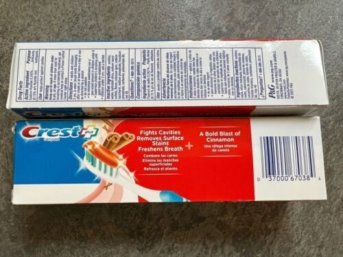 Crest Anticavity Cinnamon Toothpaste 5.4oz - 12 Pack