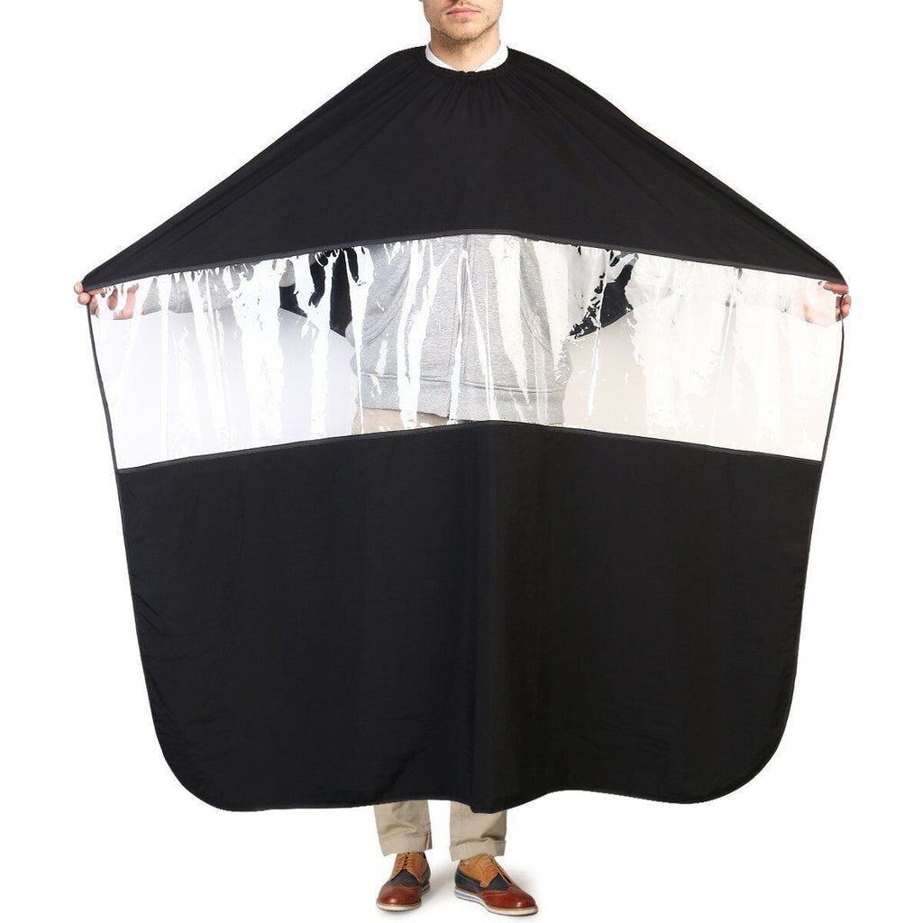 Professional Hair Cutting Cape with Adjustable Metal Clips for Salon & Barber Use