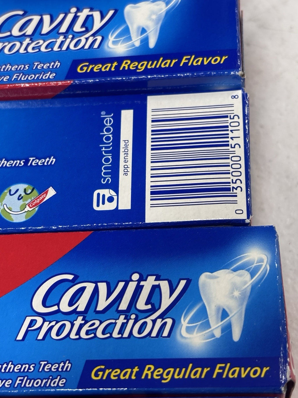 Fluoride Toothpaste with Cavity Protection - Mint Flavor, 6 Tubes (6 x 2.5oz)