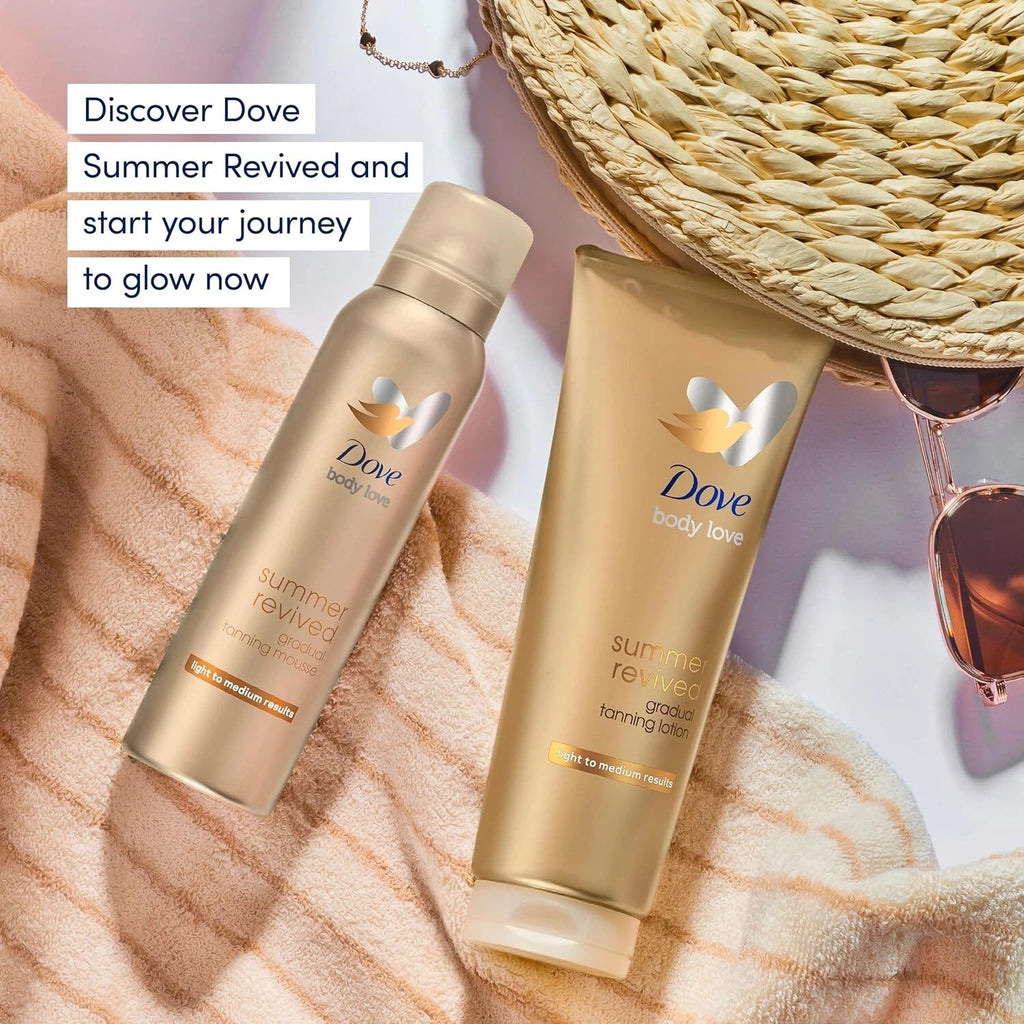 Dove Derma Spa Summer Revived Self-Tanning Body Lotion - Fair to Medium, Pack of 2