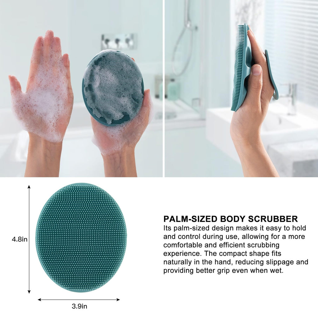 Silicone Body Cleansing Brush Shower Scrubber Exfoliating Bath Tool