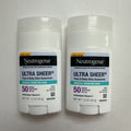 SPF 50 Mineral Face & Body Sunscreen Stick – UVA UVB Protection, 1.5oz x 2