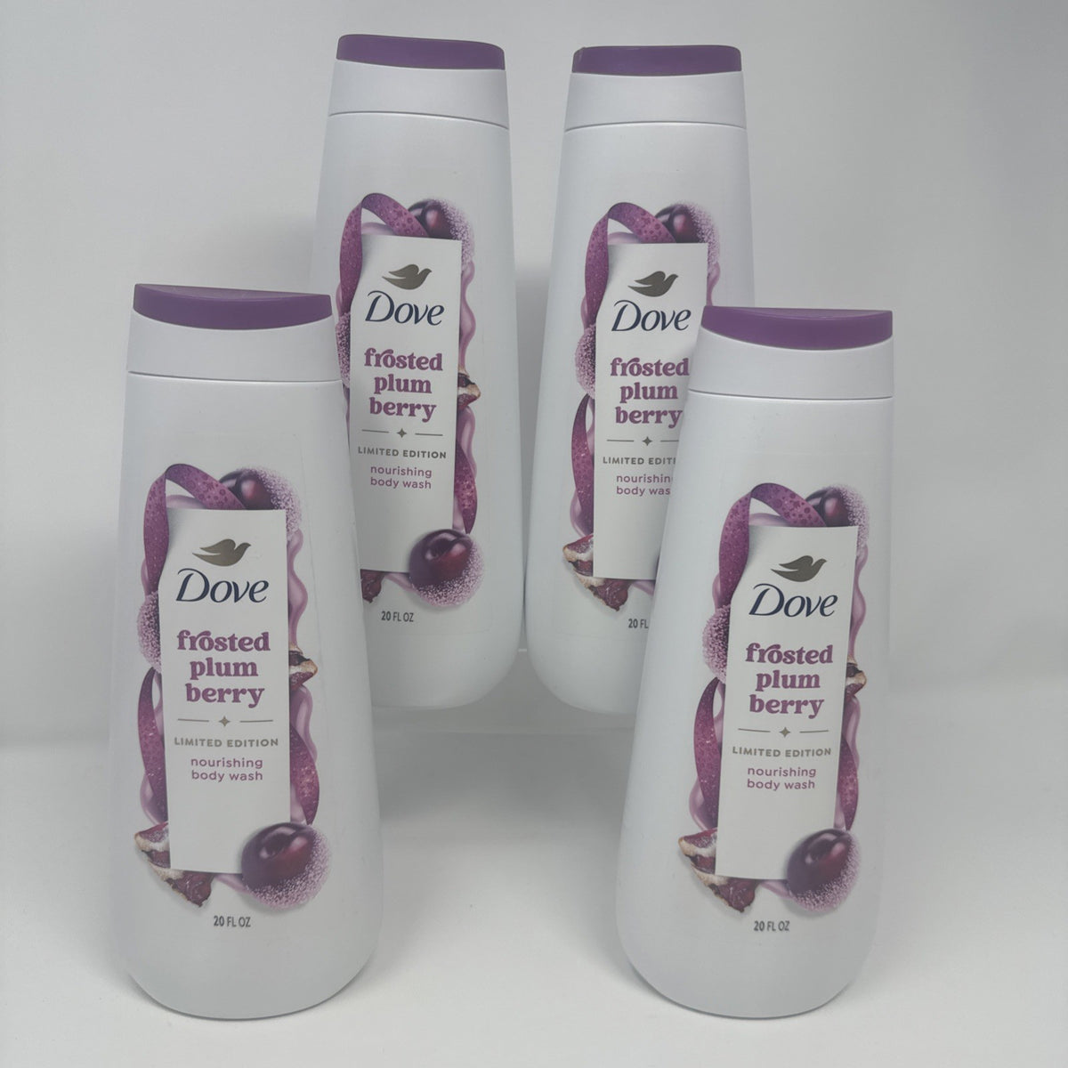Dove Frosted Plum Berry Body Wash - Limited Edition Holiday 20 oz
