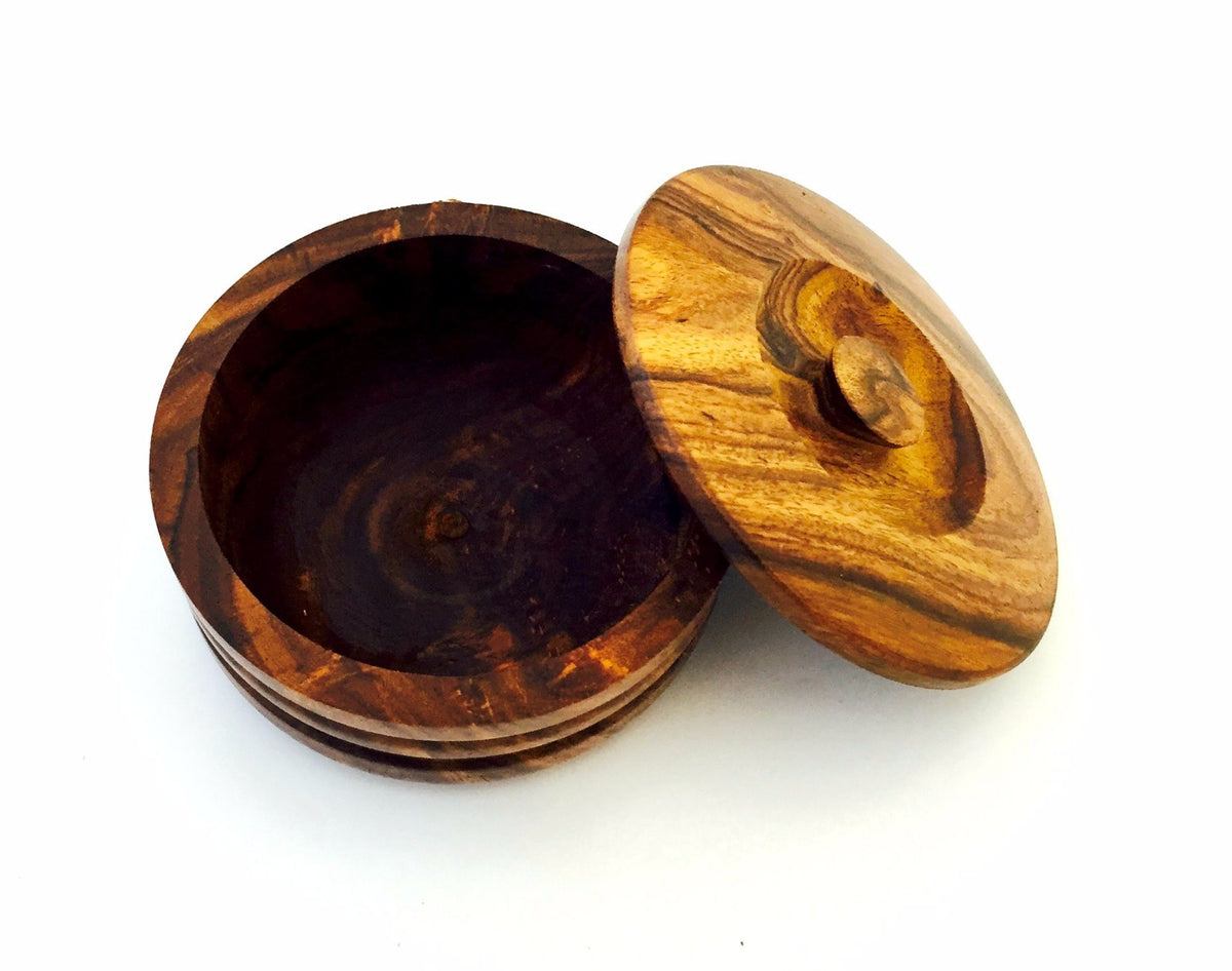 Men's Boar Bristle Shaving Brush with Wooden Mug & Soap Set