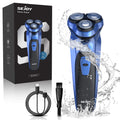 Men's 3D Rotary Electric Shaver with Pop-up Trimmer, Fast Charging