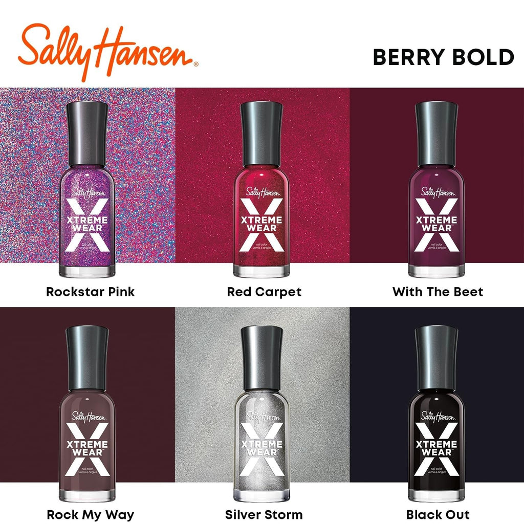 Black Nail Polish - Long-Lasting, Glossy, Streak-Free Finish - 0.40 fl oz