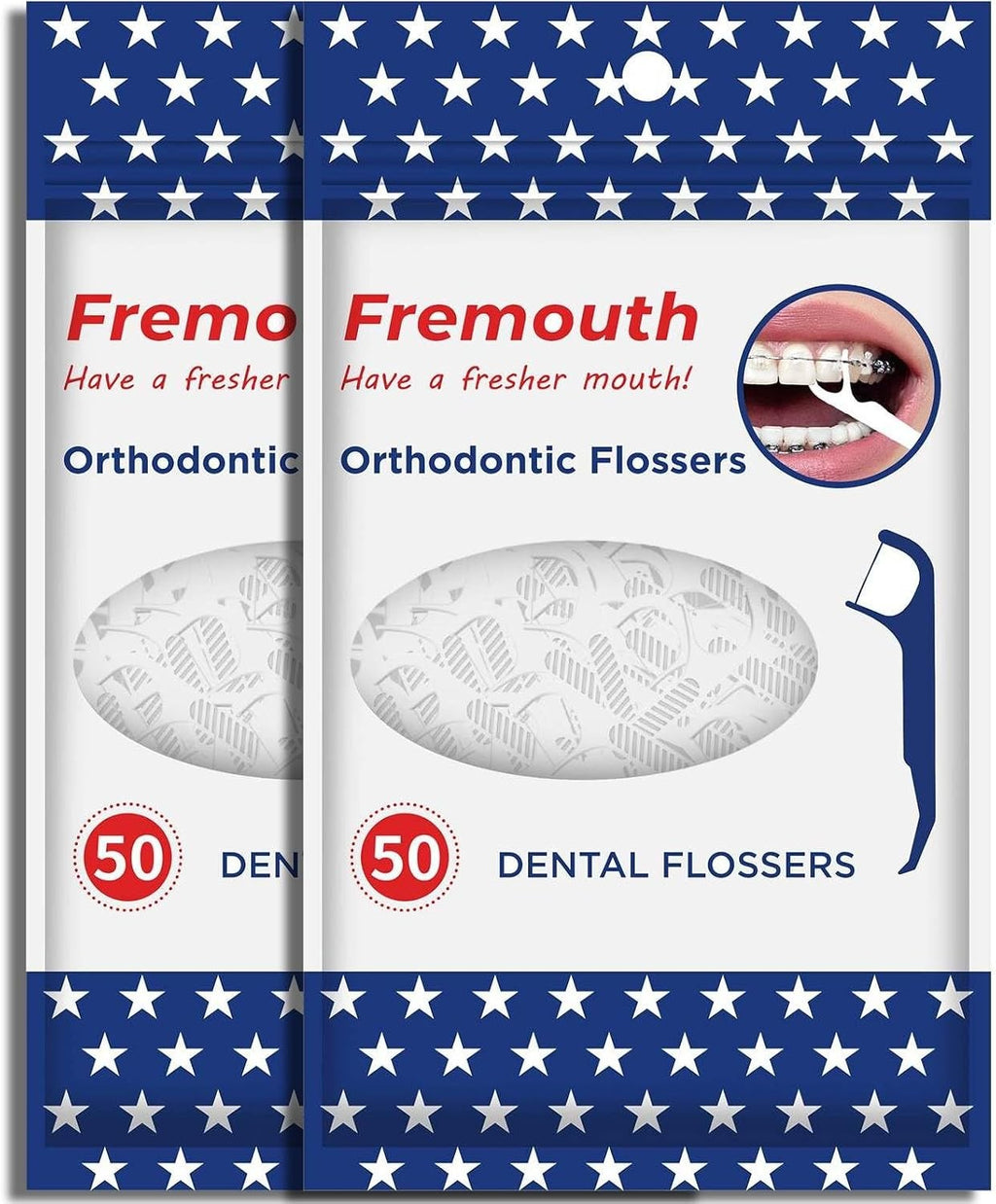 Orthodontic Floss Picks 100 Count for Braces - Easy Dental Cleaning
