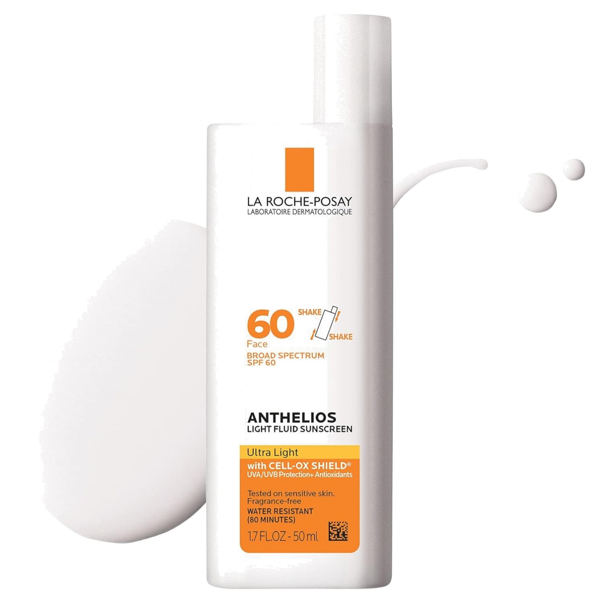 SPF 60 Lightweight Sunscreen, Oil-Free, Travel Size 1.7 Fl Oz