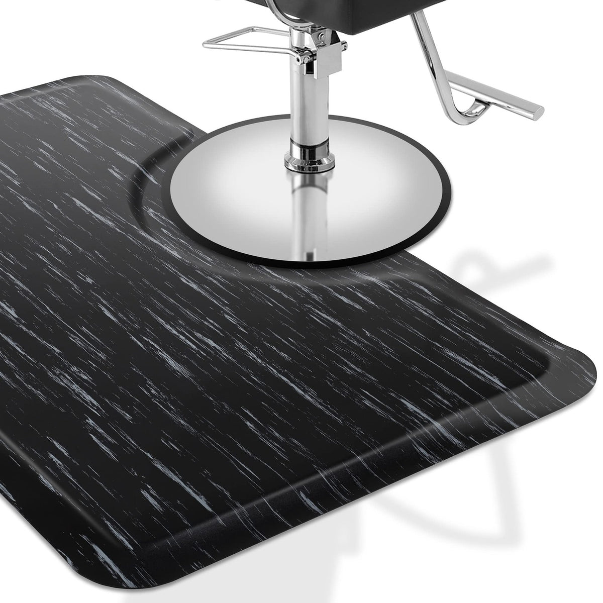 Anti-Fatigue Floor Mat 3x5 ft Marble Rectangle 1/2 Inch Thick for Salon & Commercial Use