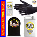 Dark Spray Tan Solution 16oz Self Tanner with Applicator Mitt & Gloves