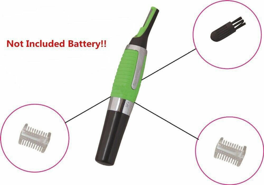 Men Nose Ear Face Hair Trimmer - Beard Mustache Eyebrow Clipper Shaver