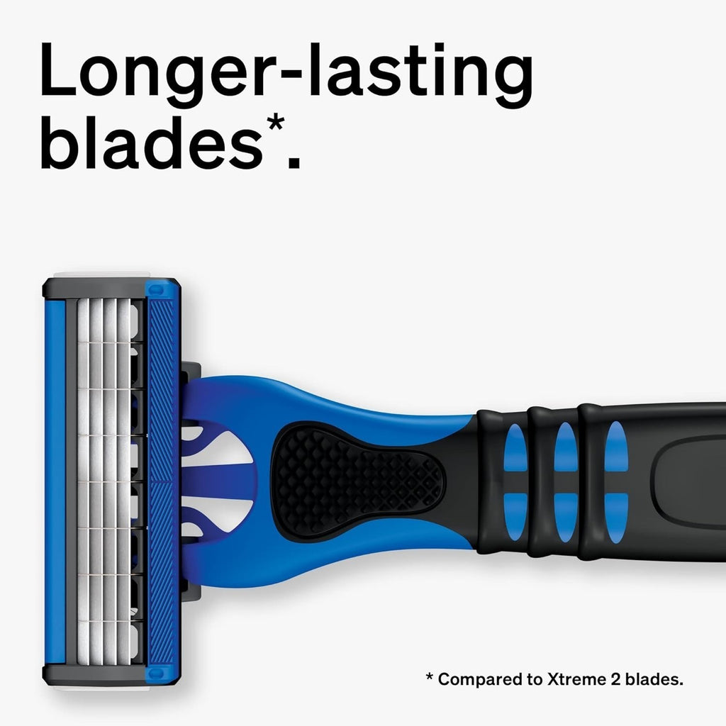Disposable Razor Set - 6 Packs of 3 Schick Xtreme Outlast 4 Blade Razors