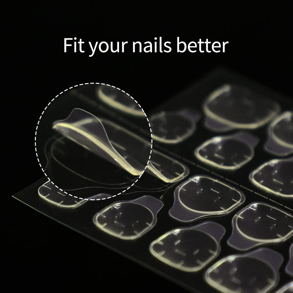 240 Pcs Waterproof Nail Stickers & Adhesive Tabs for Press-On Nails
