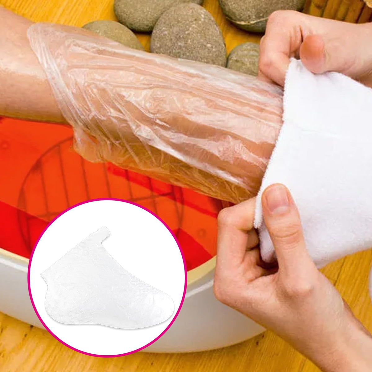 Disposable Paraffin Wax Liners for Hands and Feet - 200 Pcs Spa & Beauty