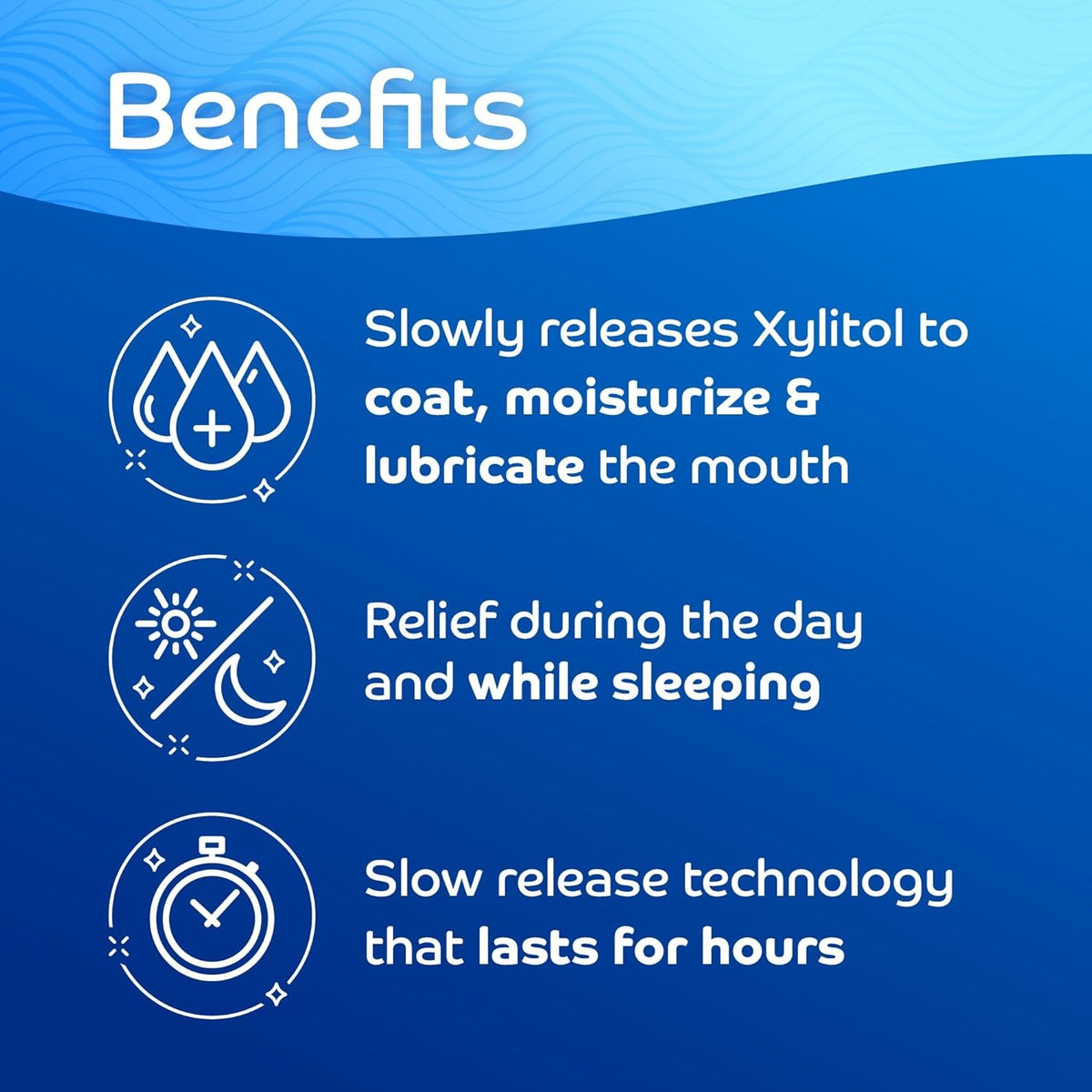 Dry Mouth Relief Discs - Moisturizing XyliMelts for Night & Day, Sugar-Free, 40 Count