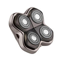 Skull Shaver Forte PRO 4 Head Replacement for Electric Razors - Grey Silver Black