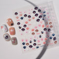 Dog and Cat Paw Print Heart Nail Art Stickers - Self-Adhesive Resin Decals