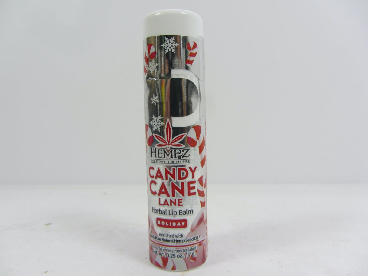 Limited Edition Herbal Lip Balm - Candy Cane Lane, Moisturizing & Hydrating, .25 oz