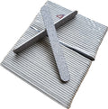 50pcs Professional Acrylic Nail Files 80/80 Grit Zebra Nail Buffers 7 Inch