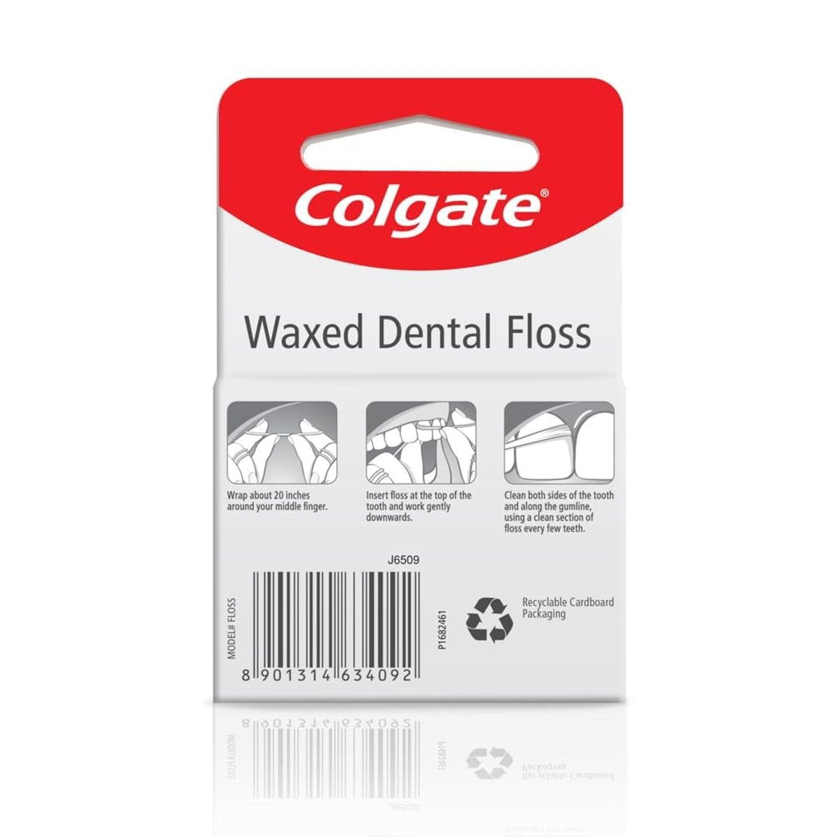 Colgate Charcoal Mint Dental Floss 2 Pack Waxed Nylon Dispenser for Oral Hygiene