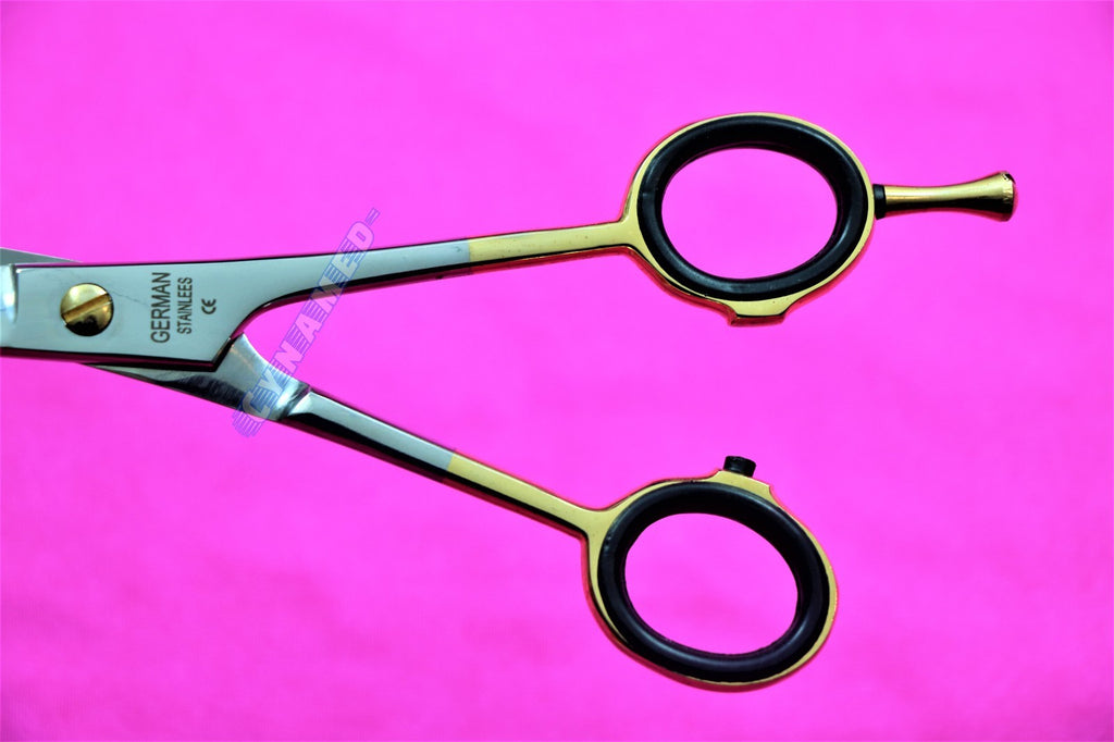 German Hairdressing Scissors Set 6in & 6.5in Sharp Edge Cutting Tool with Finger Rest