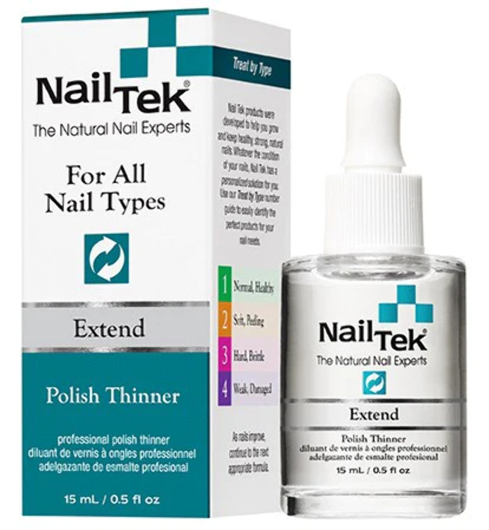 Nail Polish Thinner 0.5 Oz - Nail Tek Extend Nail Care Solution