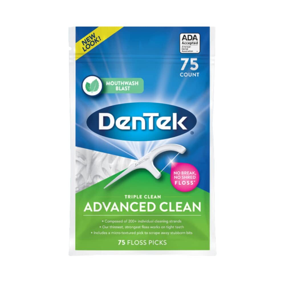Dental Floss Picks with Mouthwash Flavor & Fluoride - 900 Count Pack