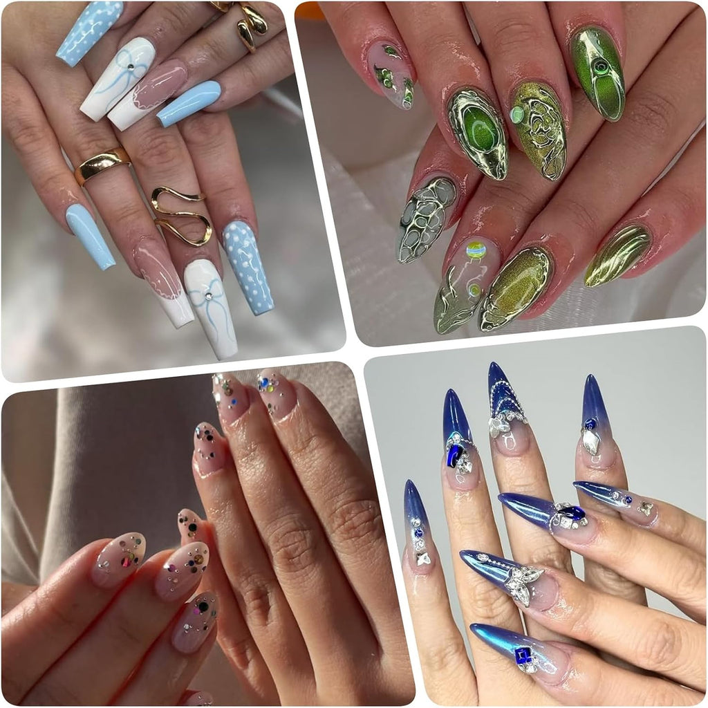 9000 Pcs Nail Art Gems Charms Set for Nails Design & Decoration