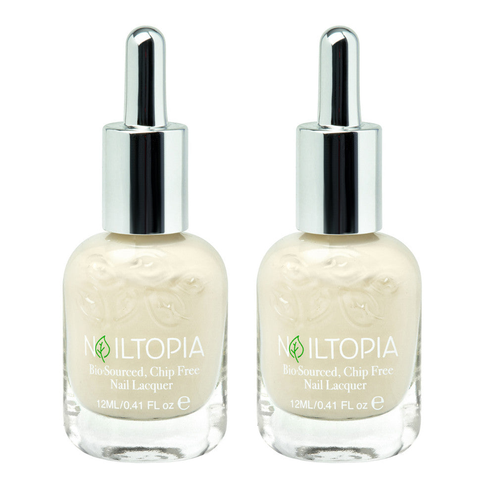 Bio-Sourced Chip-Free Nail Polish Set - Creme de la Creme, 0.41 oz, 2 Pack