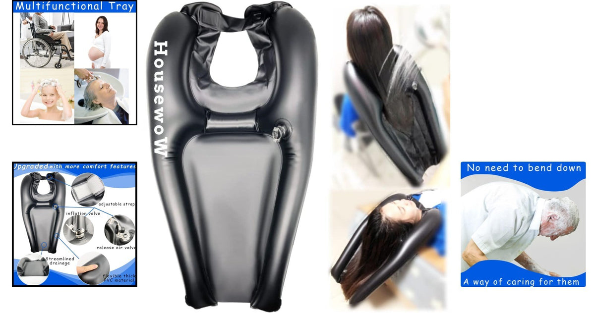Portable Inflatable Hair Washing Sink for Seniors & Disabled Care
