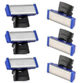 Replacement Heads for Microtouch Solo Electric Shaver Trimmer - Pack of 6