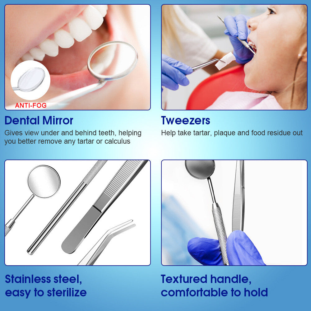 Electric Dental Scaler Tartar & Plaque Remover with 3 Heads