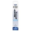 Oral-B Clic Toothbrush Replacement Heads - Pack of 2, Black