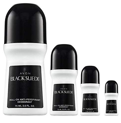 Black Suede Roll-On Anti-Perspirant Deodorant - Bonus Size 2.6 oz (4-Pack)