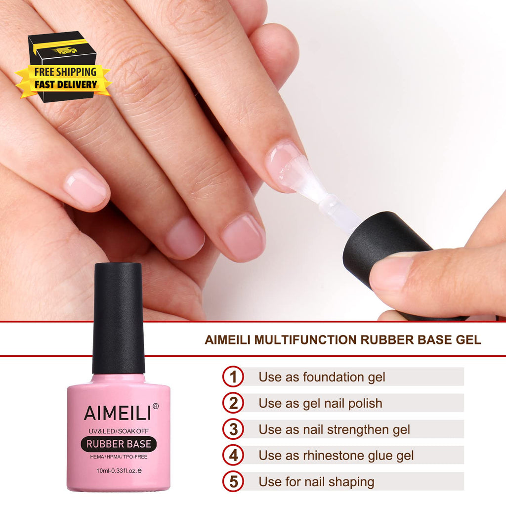 Rubber Base Gel Nail Polish 4-in-1 Strengthen & Protect - 10ml