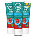 Kids Fluoride-Free Toothpaste with Silly Strawberry Flavor - Pack of 3, 5.1 oz