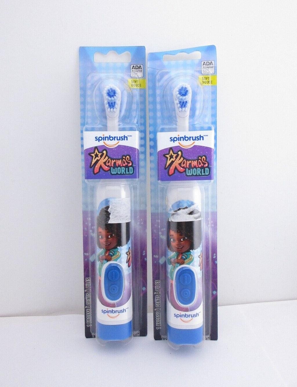 Kids Battery Powered Soft Toothbrush Set - 2 Pack