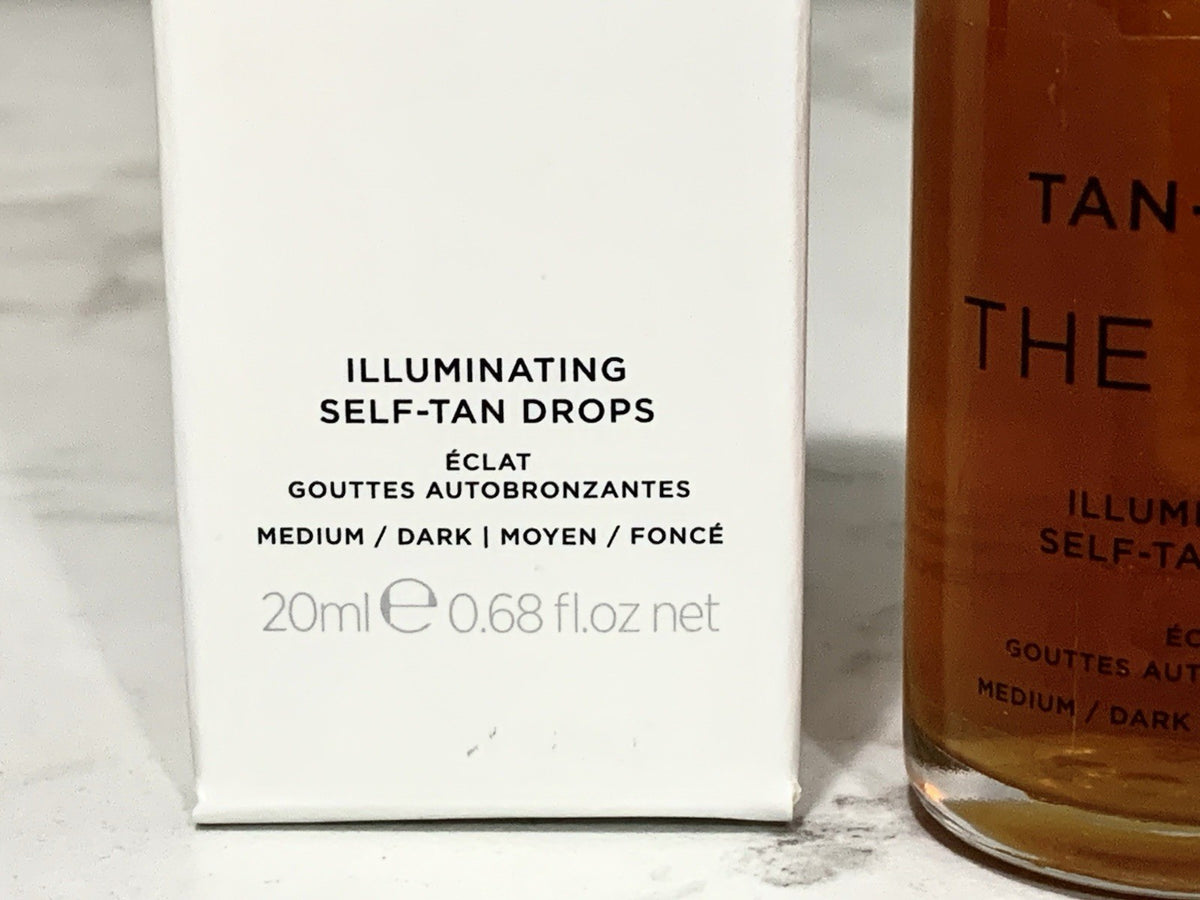 Self-Tanning Face Drops Medium/Dark Set - Illuminating Skin Care, 2 x 20ml