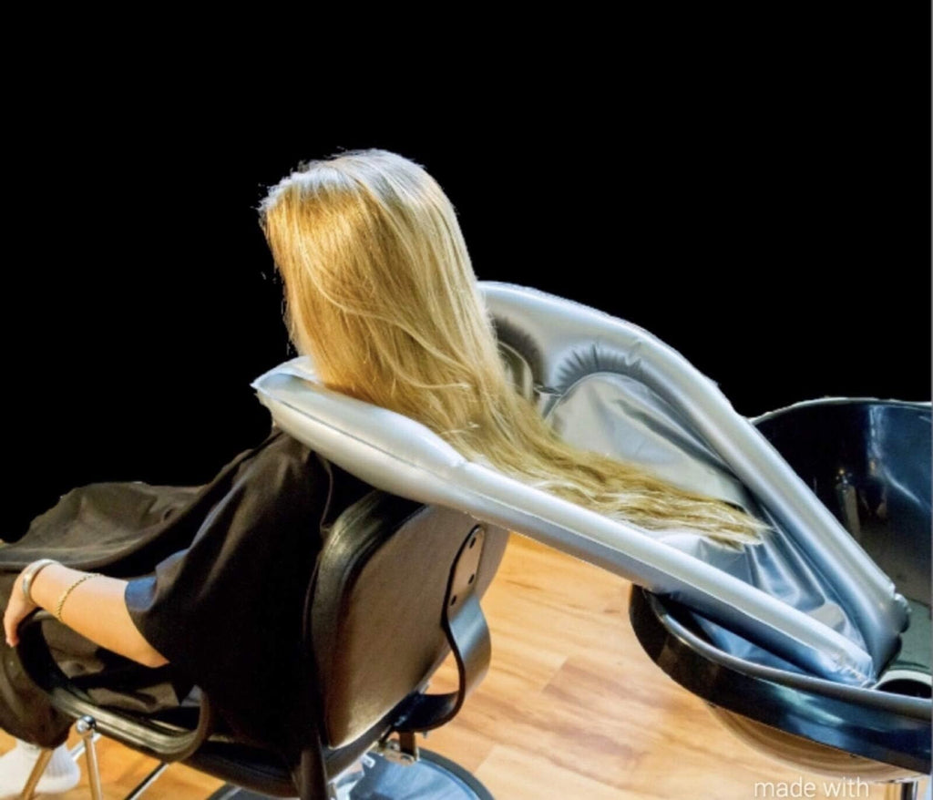 Inflatable Hair Washing Funnel with Pump for Salon & Home Use