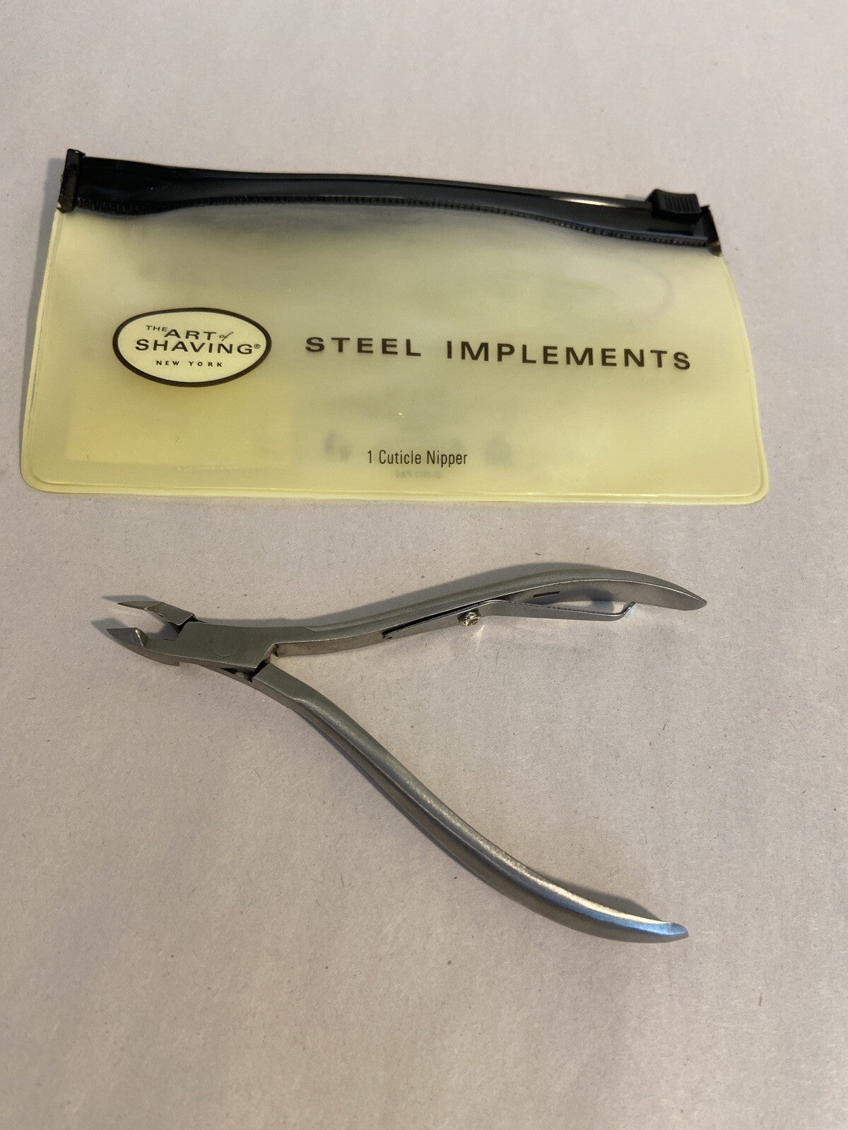 Stainless Steel Cuticle Nipper with Storage Bag - Manicure Tool
