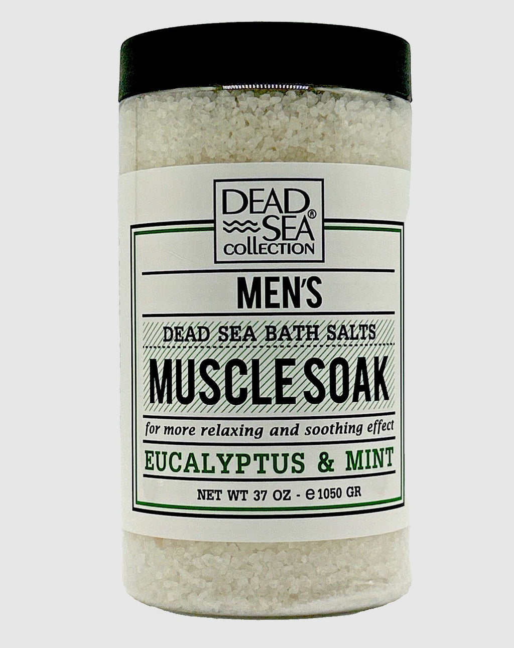 Dead Sea Minerals Eucalyptus Mint Bath Salts for Men - 37 oz Muscle Recovery & Relaxation
